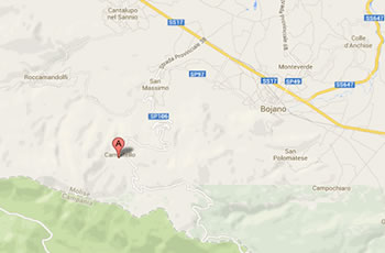 mappa come arrivare a campitello matese