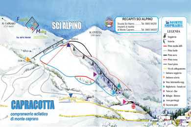 cartina piste Monte Capraro