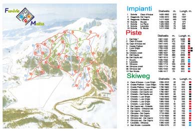 cartina piste Campitello Matese